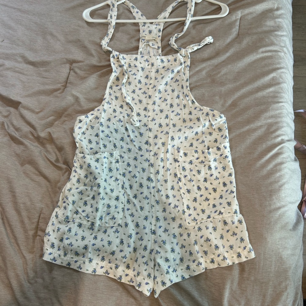 Aeropostale Blue Floral Print romper